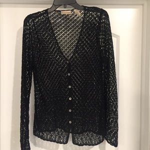 Apostrophe Black Crochet Top. l.